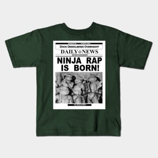 TMNT Ninja Rap is Born Kids T-Shirt